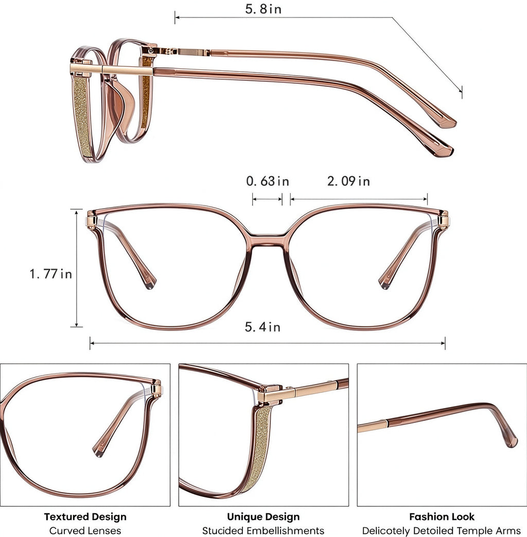 Portable Women's Reading Glasses detail