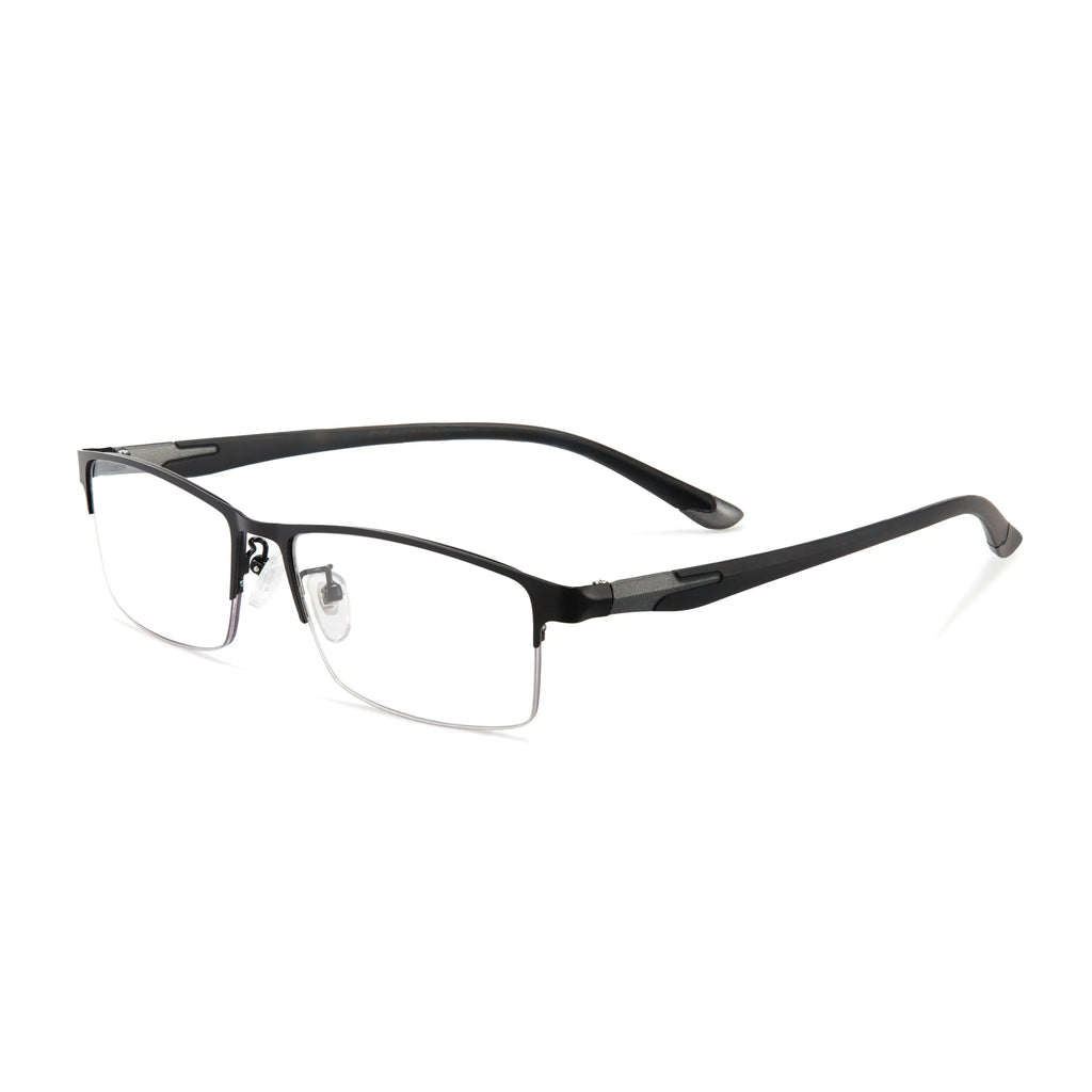 Metal Half-Frame Reading Glasses detail