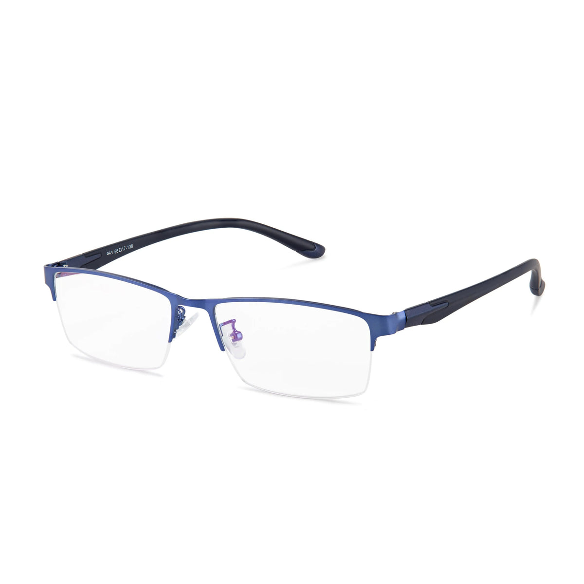 Metal Half-Frame Reading Glasses detail